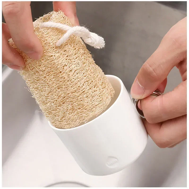 1/3pcs Multi Natural Loofah Washing Brushes Luffa Loofa Bath Body Shower Sponge Kitchen Cleaing Scrubber Bathroom Accessories