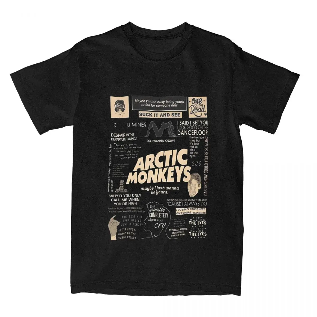 A-Arctic Rock Music Group T-Shirt M-Monkeys Trending T-Shirts Short Sleeve Tops Summer Pure Cotton Round Neck Oversized Clothes