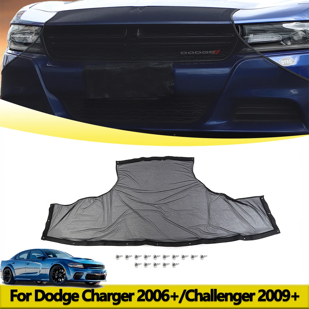 

Front Bumper Grille Insect Net Mesh for Dodge Challenger 2009-2024 Charger 2006-2024 Exterior Tuning Protective Car Accessories