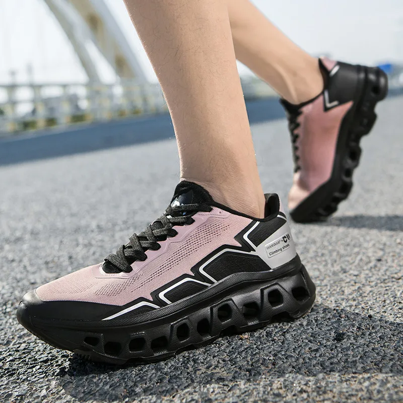 2026 Spring/Autumn Men's Lightweight Non-Slip Casual Sports Shoes - Breathable Mesh Upper, Wrapped Thick Soles  shoes