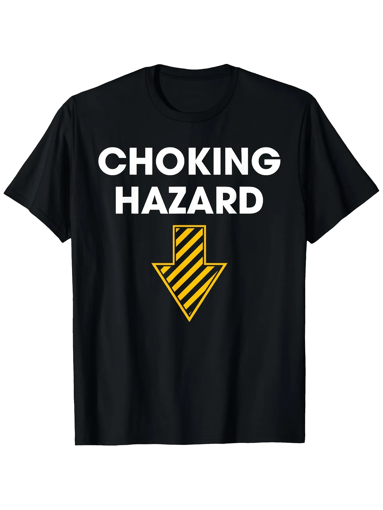 Men's Funny Warning-Themed T-Shirt - Humorous Caution Design Suitable for Parties, Sports & Casual Attire - Machine Washable Round Neck Short Sleeve Shirt with Warning Label Print - Casual Novelty Gift for Fathers and Husbands