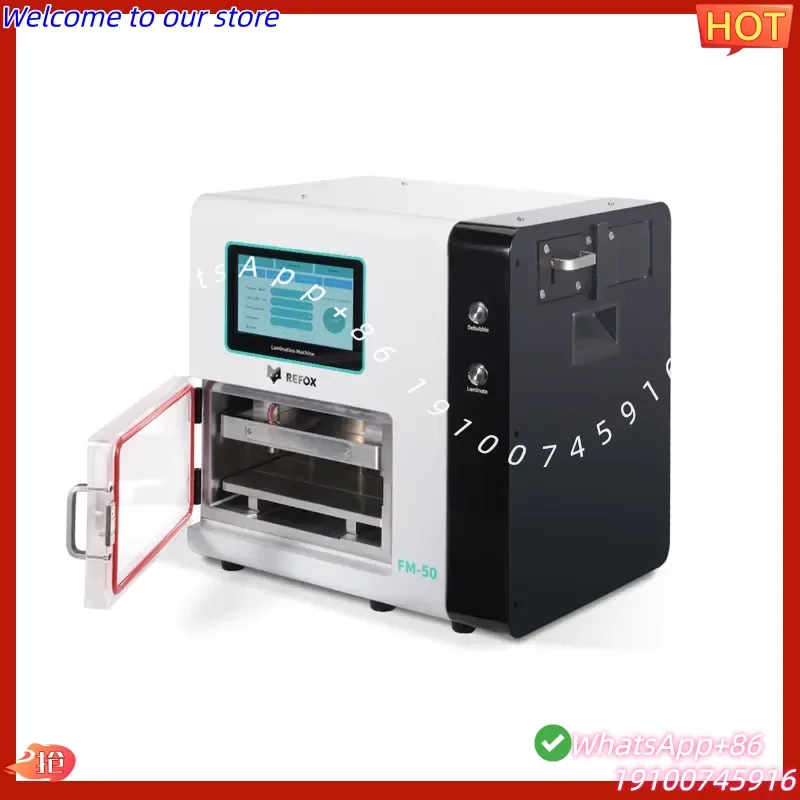 2026 FM-50 Curved Flat Screen Laminating Debubbling All-in-One Machine Large Cylinder Even Press Batch Phone LCD Debubbling