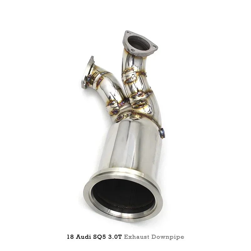 Section High flow Pipes branch downpipe Exhaust Pipe with for SQ5 3.0T 2019-2023