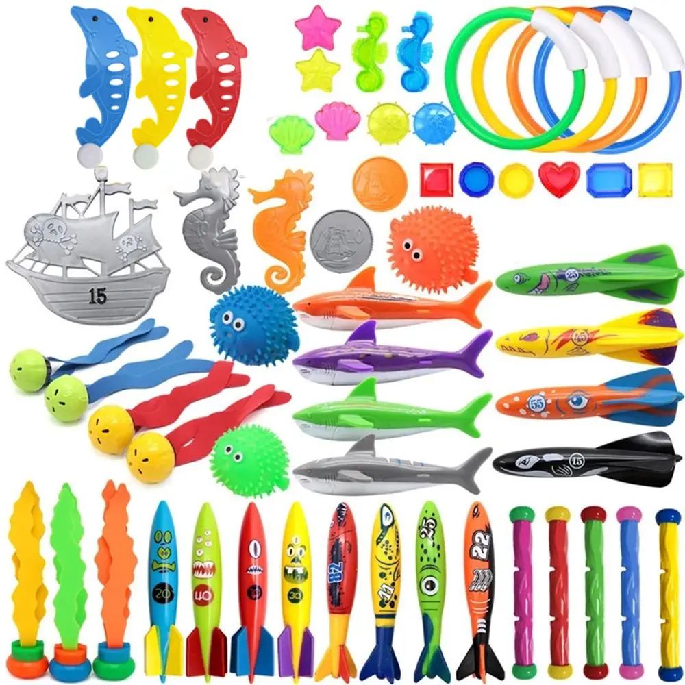 Piscina para niños, regalo para niños, juguetes de baño, palo de buceo, deportes acuáticos, juego de buceo, anillos de natación, juguetes de natación, juguetes de buceo
