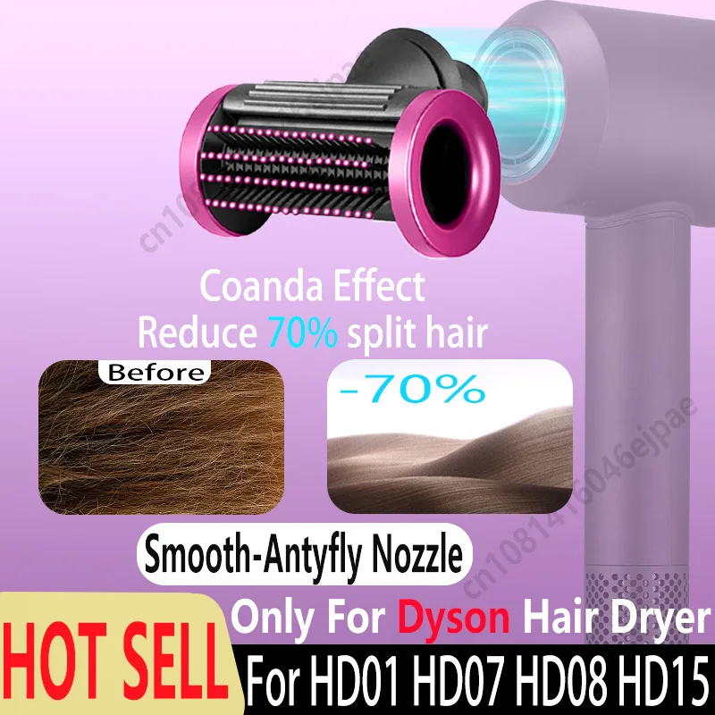 

Anti-Flying Nozzle For Dyson Supersonic Hair Dryer HD15 Accessories New Flyaway Dryer Attachment Nozzles 200 ℃ without melting