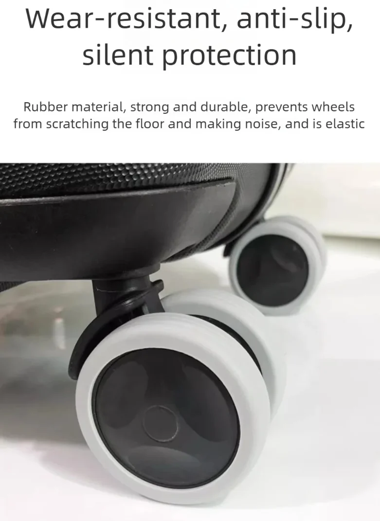 Silent Anti-Wear Luggage Wheel Covers