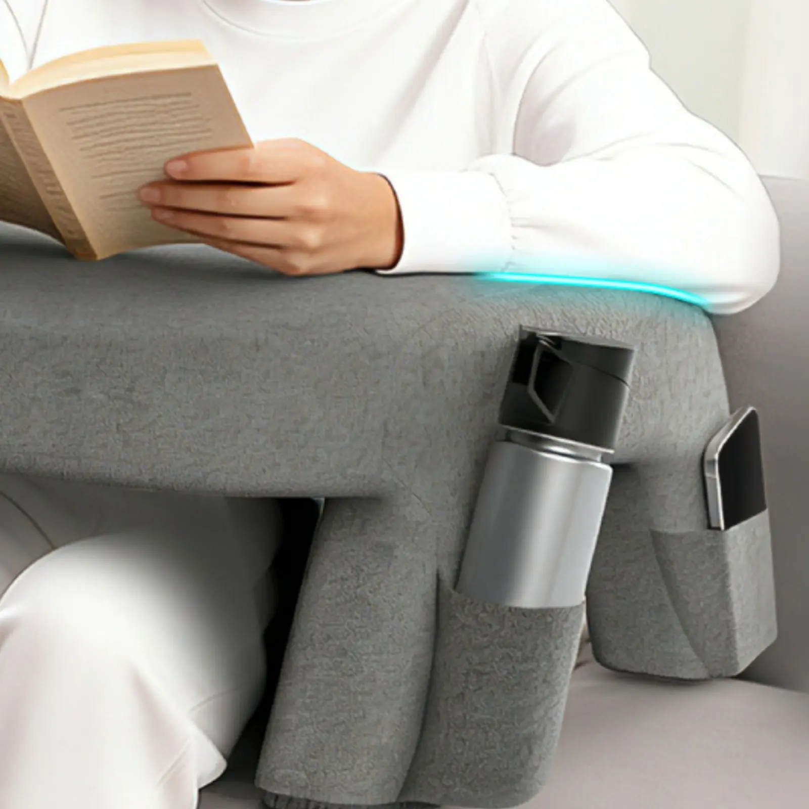 

Lap Desk Pillow Ergonomic Design Pressure-Relief Foam Lap Desk Portable Laptop Pad Large Leg Room Couch Laptop Station