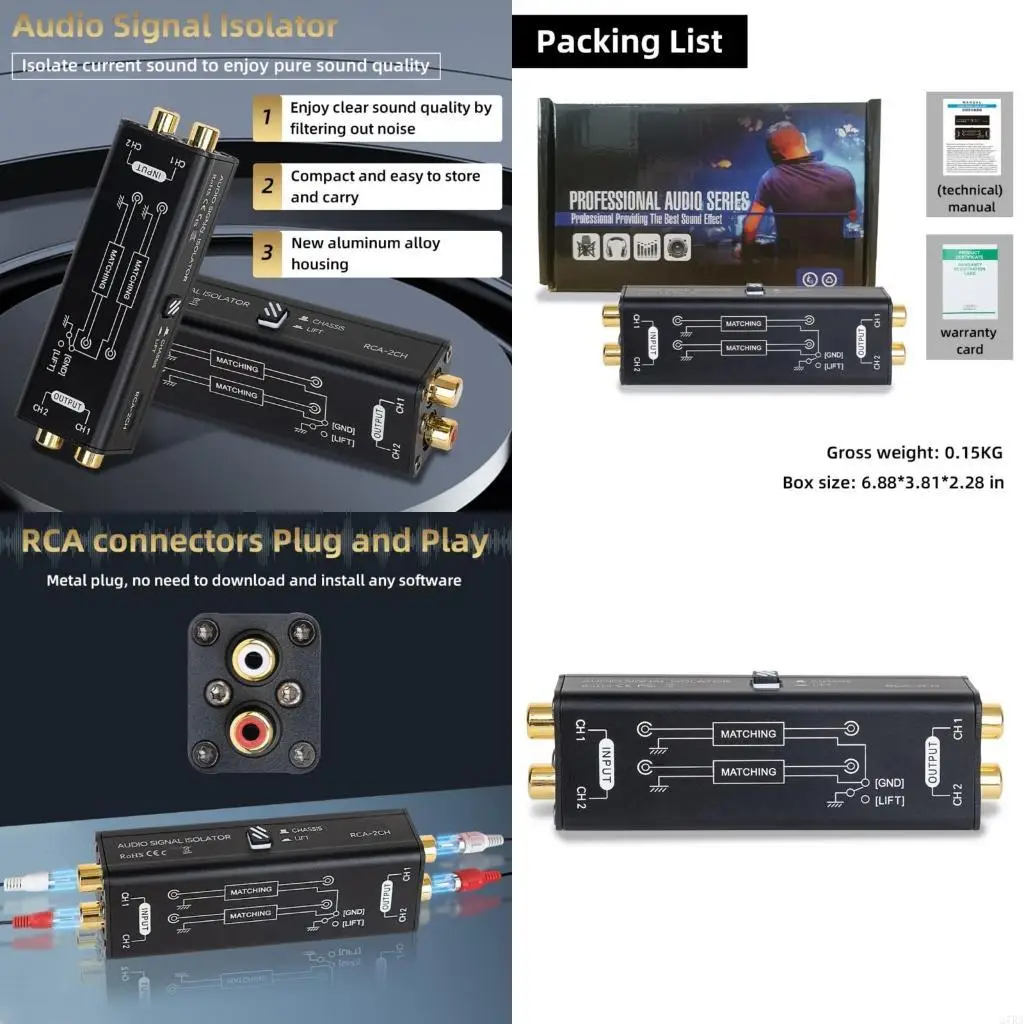 음악 애호가를위한 27RA 품질 사운드 연결 음악 신호 차단기