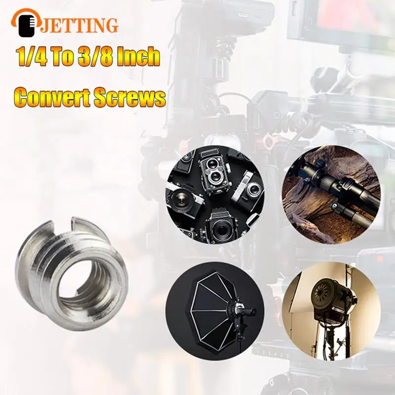 5Pcs Camera Screw Nut 1/4 To 3/8 Inch Convert Screws Standard Adapter Screw Quick Release Screw Tripod Mount Adapter Screw