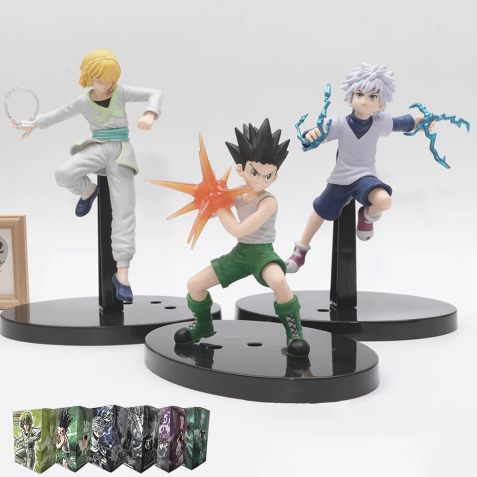 Action Figure Hunter×Hunter Gon Killua Stopper Model Toys Decorations GON·FREECSS Killua Zoldyck Figurine Car Ornaments Gift