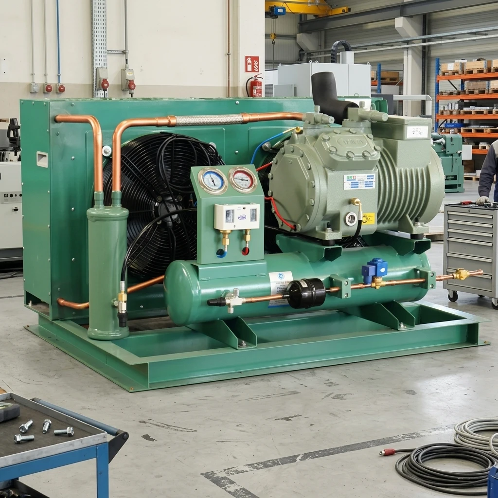 5HP Open Type Cooling Condensing Unit Walk in Cold Room Semi-hermetic Compressor Condensing Unit for Cold Room
