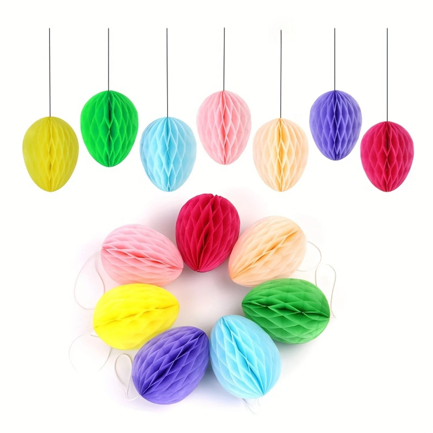 

Colorful 3D Easter Egg Decoration Kit - Vibrant and Fun for Happy Easter Party and Spring Decor!