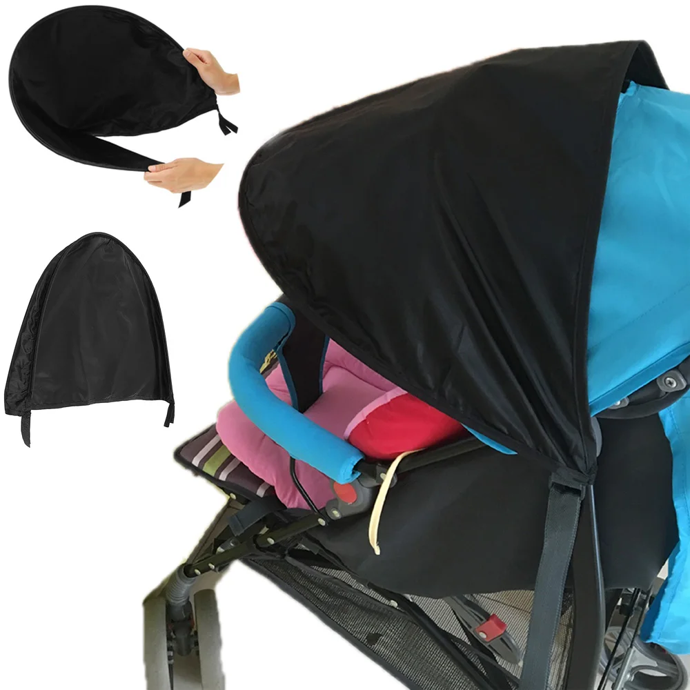 Baby Black Protection Hood Windproof Dust cover Stroller Sunshade Stroller Accessories Stroller Sunshield Baby Stroller