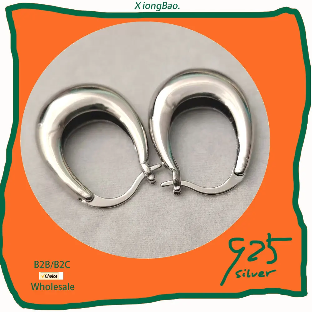 

Stamp 925 Sterling Silver Circle Arc Earrings Trendy Retro New Style 2026 Drop Earring Gifts Simple Hot Sexy Exquisite Ears