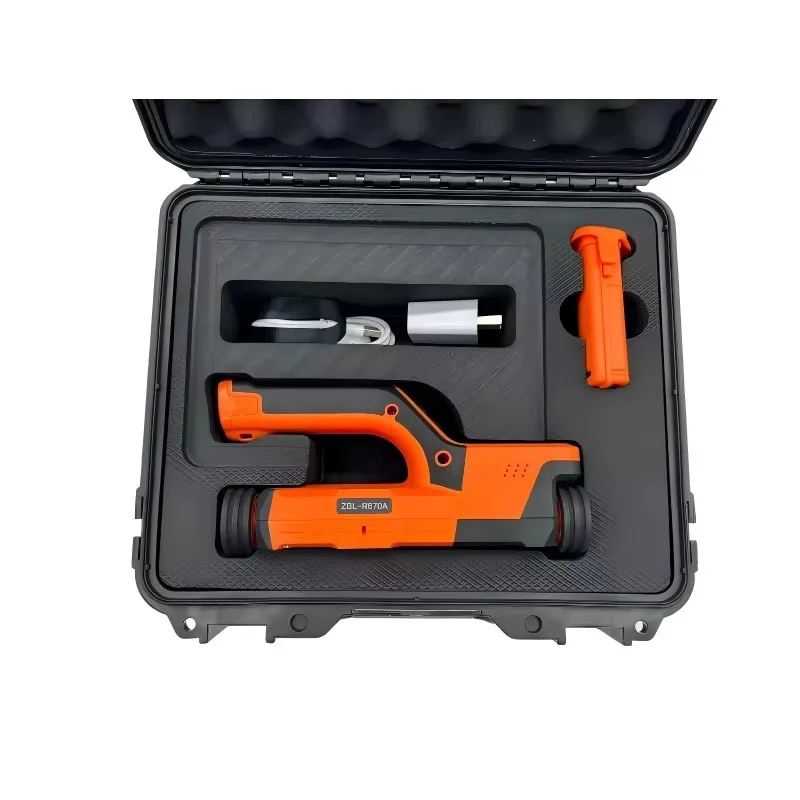 2025ZBL-R670A كاشف حديد التسليح المعدني الصناعي لقياس سمك غطاء الخرسانة اختبار غير تدميري 5 سنتيمتر لفائف 3 سنوات