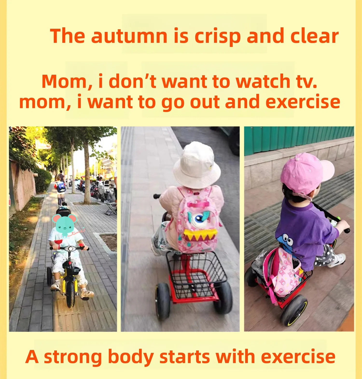 Children's Tricycle Bicycle 2-3-4-5-6 Years Old Children's Baby Plus Large With Bucket Music Pedal Bicycle view 6
