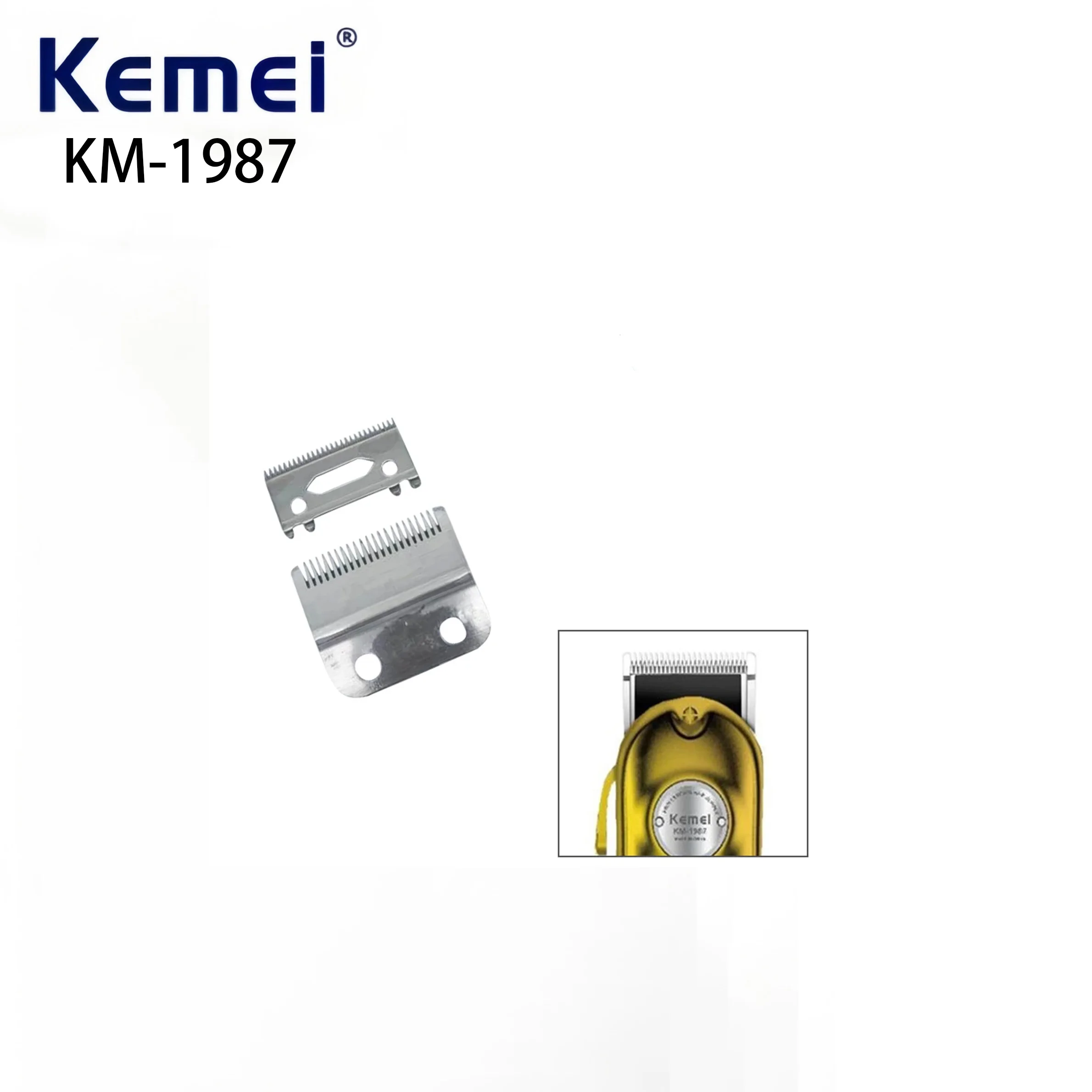 Kemei KM-1976 1977 1983 1984 1986 1987 Professional electric hair clipper replacement blade, factory produced replaceable blade