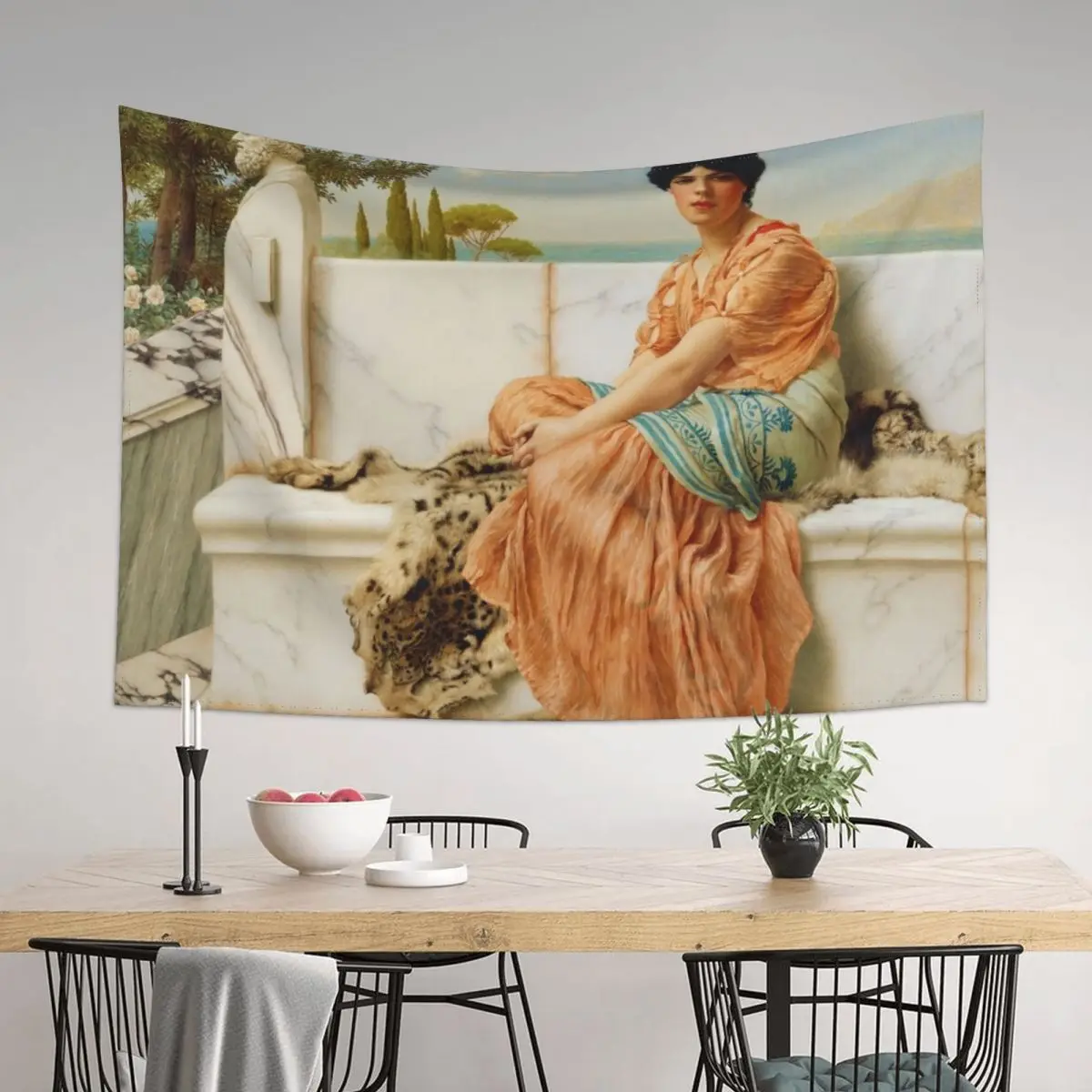

In the Days of Sappho by John William Godward (1904) Tapestry Cute Room Decor Room Decor Decor For Bedroom Tapestry
