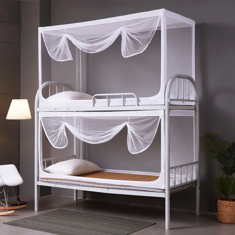 Dust-proof retractable mosquito net Student dormitory Upper bunk Lower bunk Universal dormitory Single