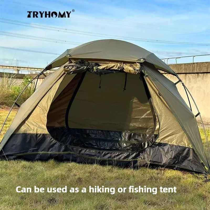 Tienda de campaña para cama, tienda de cuna ultraligera, tienda para exteriores a prueba de mosquitos, tienda de campaña para cama, refugio, senderismo salvaje, una persona