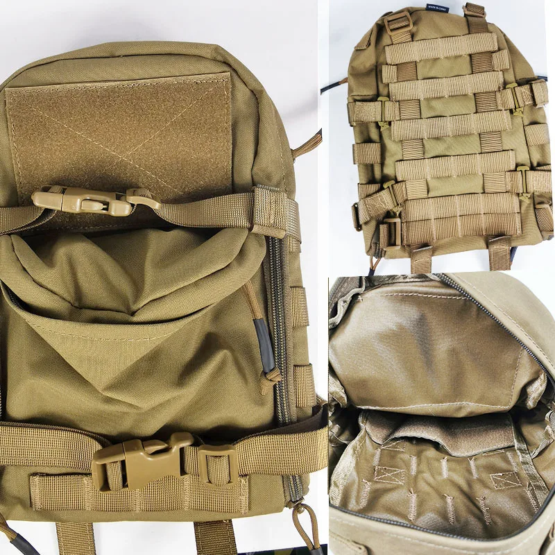 500D Nylon Outdoor Tactical Water Bag Lightweight Waterproof Backpack Molle System Backpack Edc Bag Hiking Cycling Hydration Bag