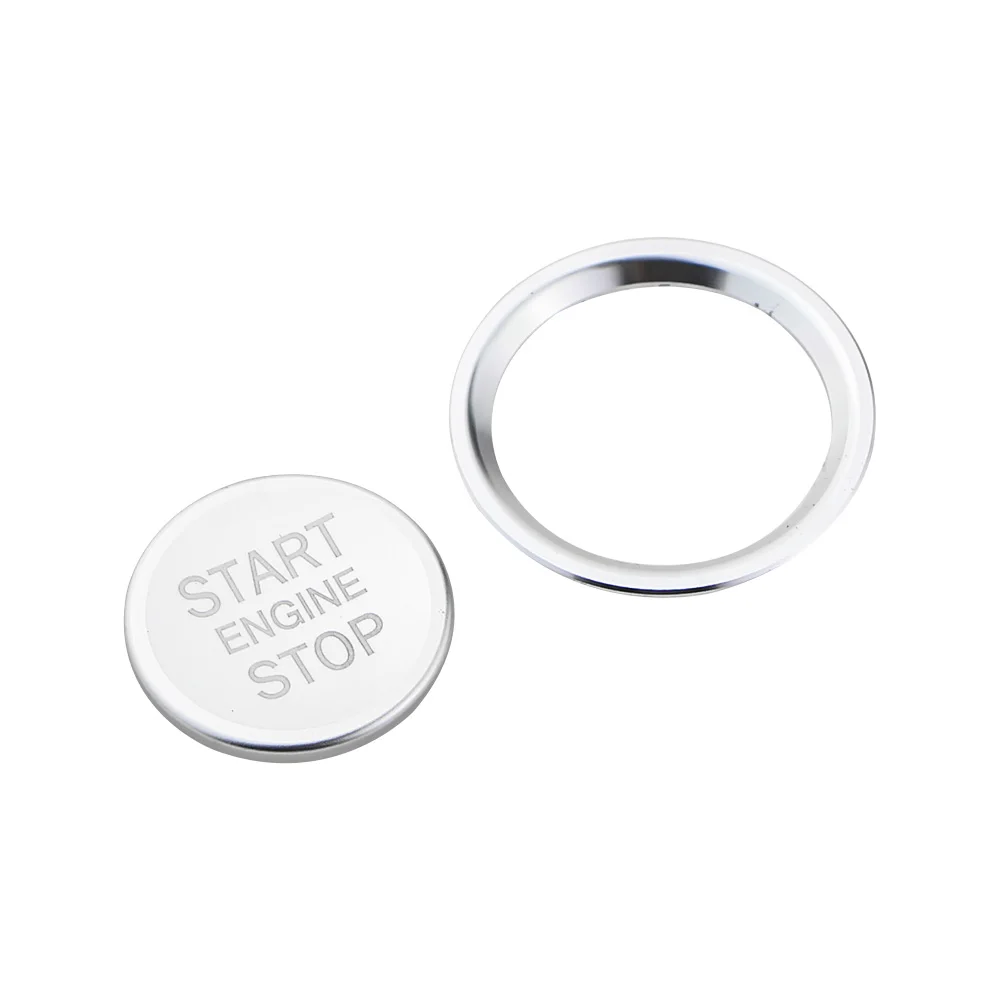 Aluminum Alloy Car Engine Start Stop Ignition Button Ring Cover Sticker for Peugeot 5008 3008 408 508 2008 308 4008 Accessories