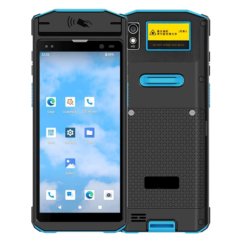 

Android 13 5.5 Inch Screen Mobile Computer 2D Wi-Fi BT5.0 4G LTE Dual SIM Rugged PDA Data Organizer Barcode Scanner Android Pda