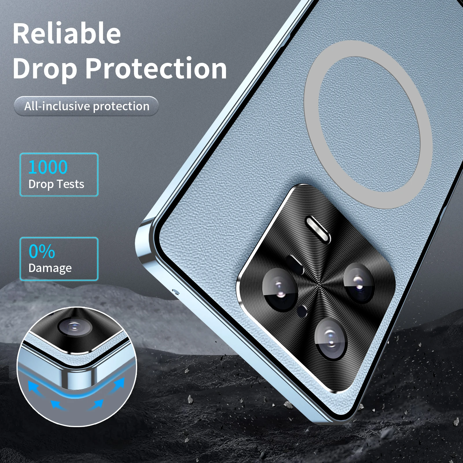 For Xiaomi 13 Pro Magsafe Case Magnetic Wireless Charging Cover Camera Lens Protection for Xiaomi 13 Metal Shell Hard Back Case