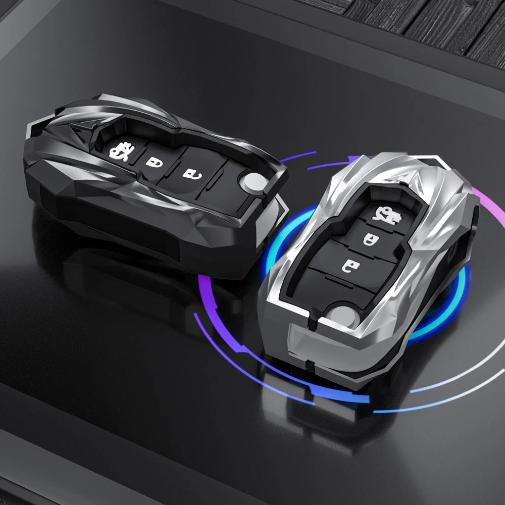 Zinc Alloy Remote Flip Car Key Shell Case Cover For Chevrolet Cruze Trax LS Badge Spark Sonic Aveo Tracker Onix RS Trailblazer