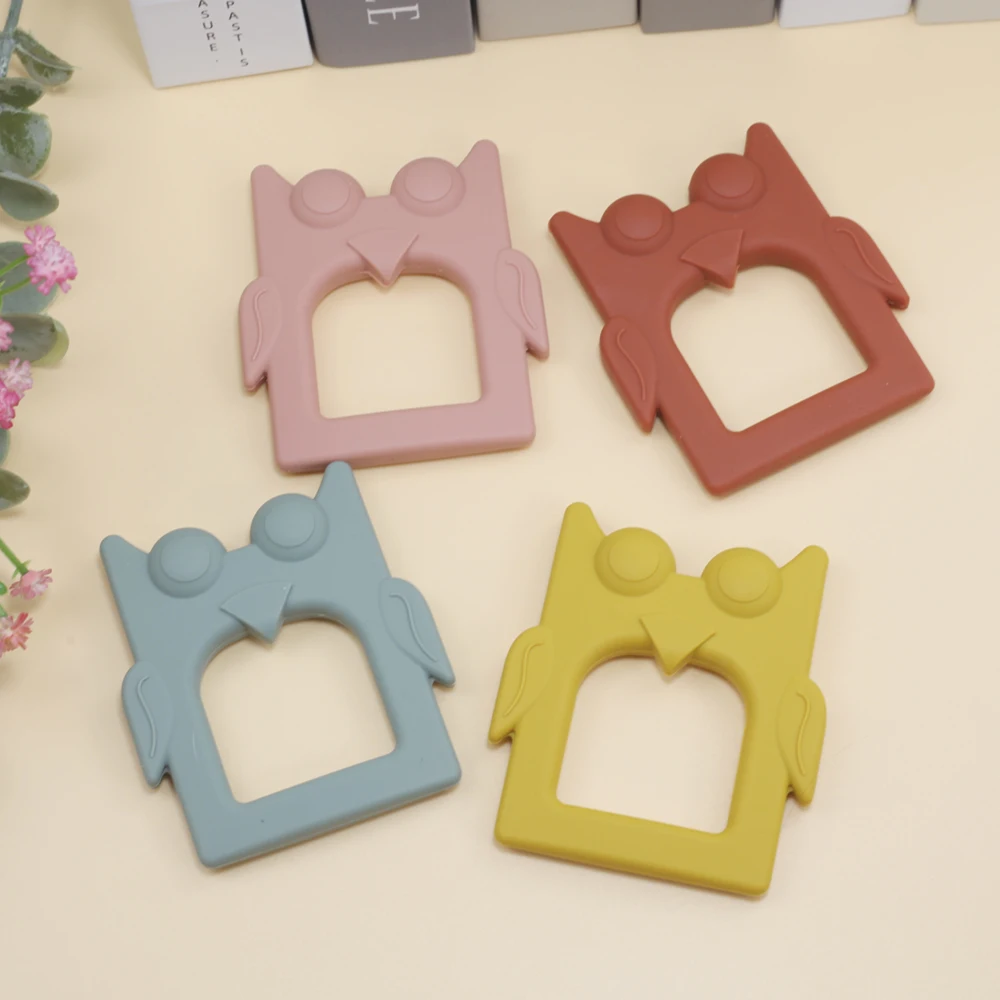 Teether toys baby food grade silicone teething stick children mouth muscle trainer silicone baby teething toy