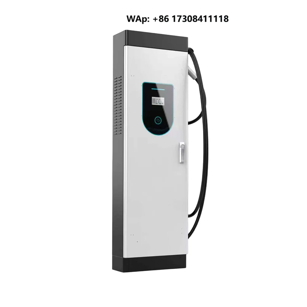 Hot Selling 20KW EV Car DC Charger Single  CCS2 DC Fast Charging Station OCPP1.6 4.3 Inch Display RFID Card Swipe