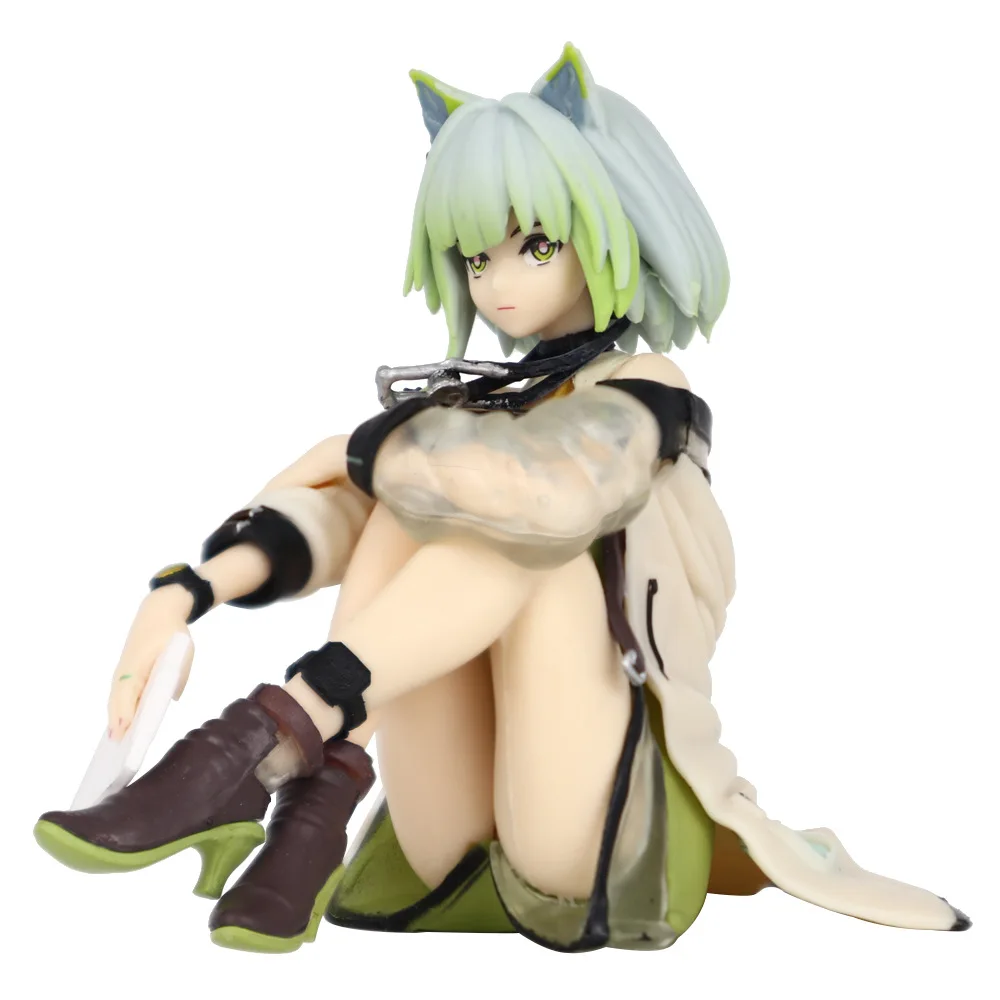 9.5cm Arknights Kal'Tsit Action Figure Game Related Products Quadratic Element Beautiful Girl Women'S Solid Figures Ornament