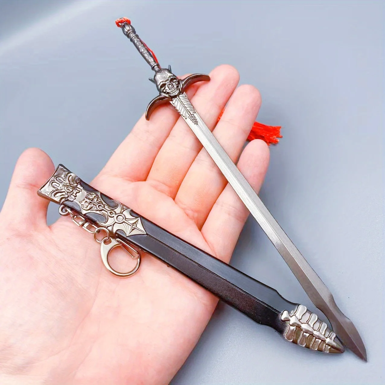8,3 en 21cm Metal Vergil Yamato Katana Anime Devil May Cry 5 espada cuchillo Ninja de hierro Yamato Real japonés Katana Samurai Sabre juguete