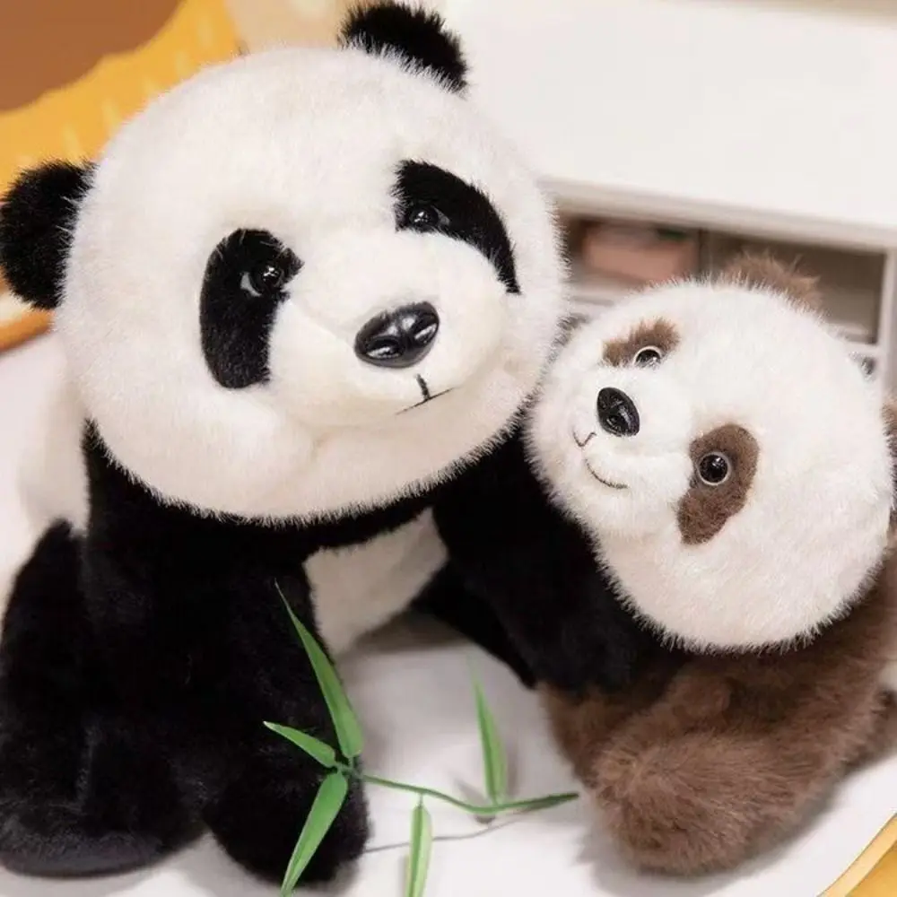 

Мультяшная панда, мягкий материал, технология Hugmotion, панда, плюшевая игрушка, имитация животных, детский кит, декор комнаты с пандой