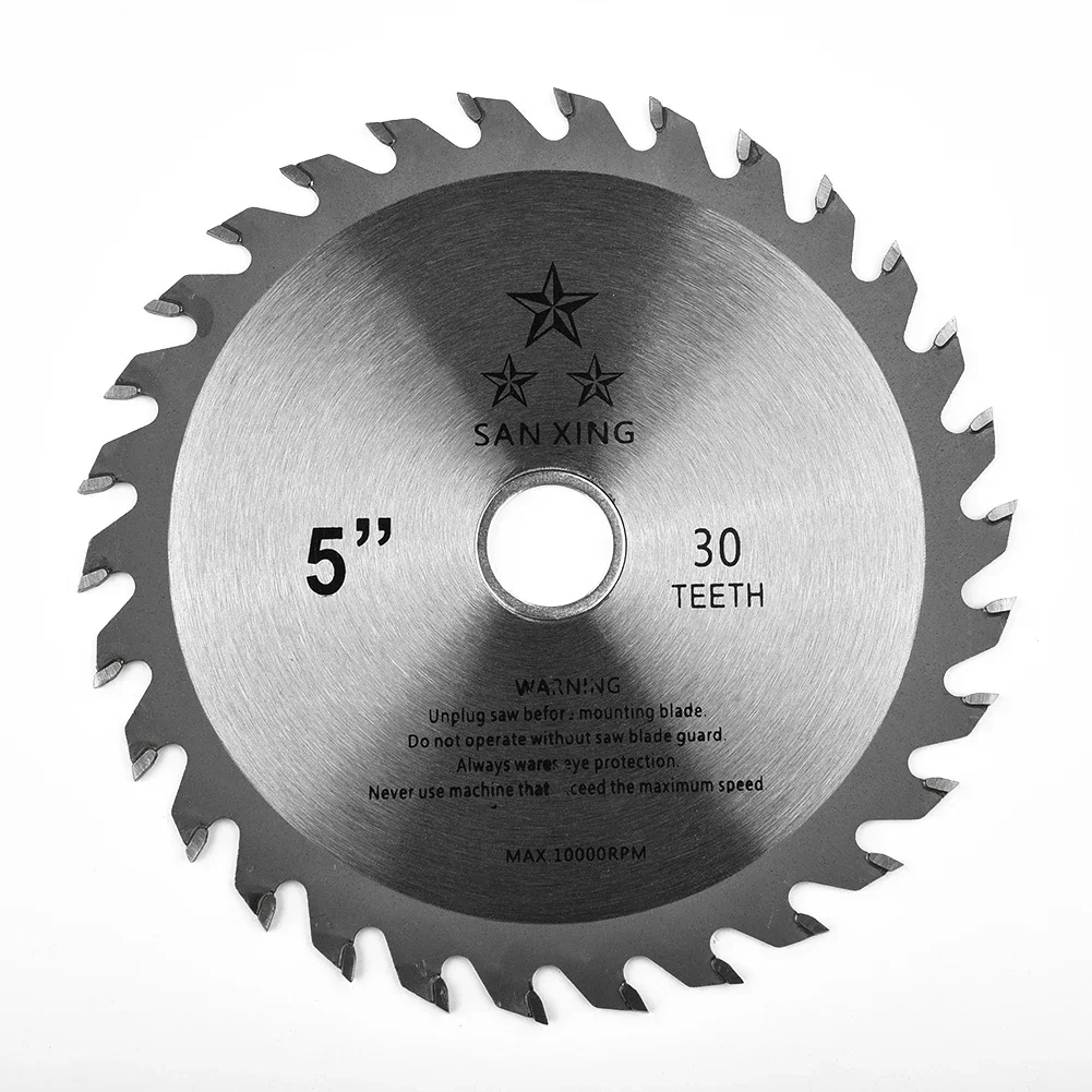 

5"/125mm Circular Saw Blade Wood Cutting Disc 30 Teeth 20mm Bore Carbide Cutting Disc Woodworking Saw Blade Wheel Disc Tool