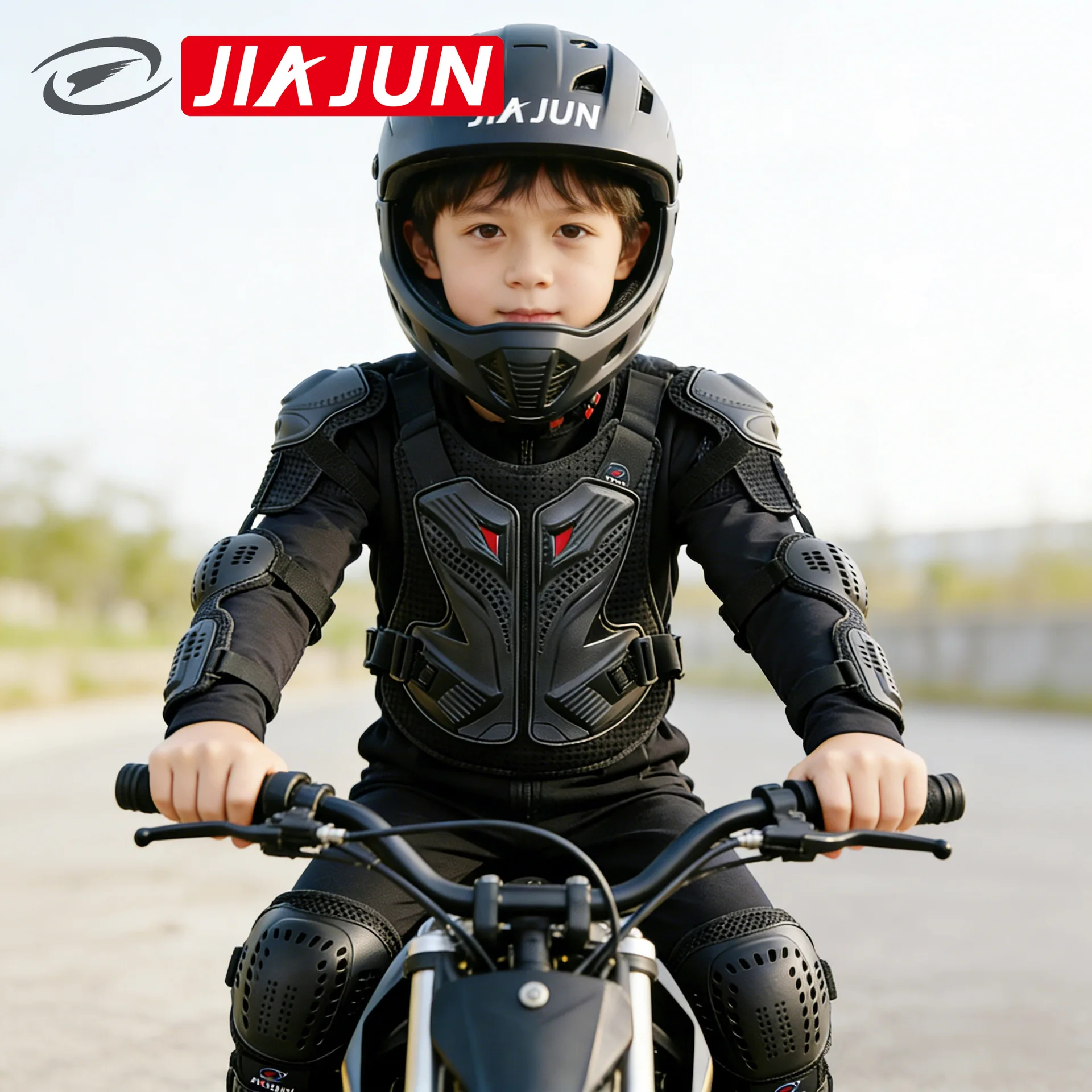 

Children's Motorcycle Armor Suit for Riding Cruise Detachable Safety Gear for Kids