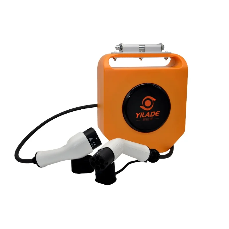 

YILADE Ev Charging Cable Reels Type 2 to Type 2 3-phase 32a 22kw 5m Cable for Electric Cars Cable Reel