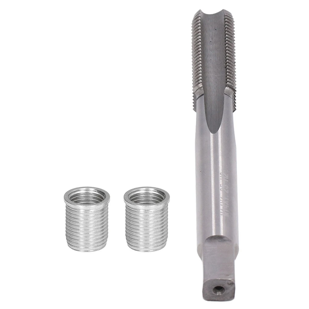 

10PCS Thread Hole Repair Tools Metal M10 X 1.0 Nuts And 1PCS X1.0 Tap For Restoring Damaged Threads Repair Tools Drill Bit