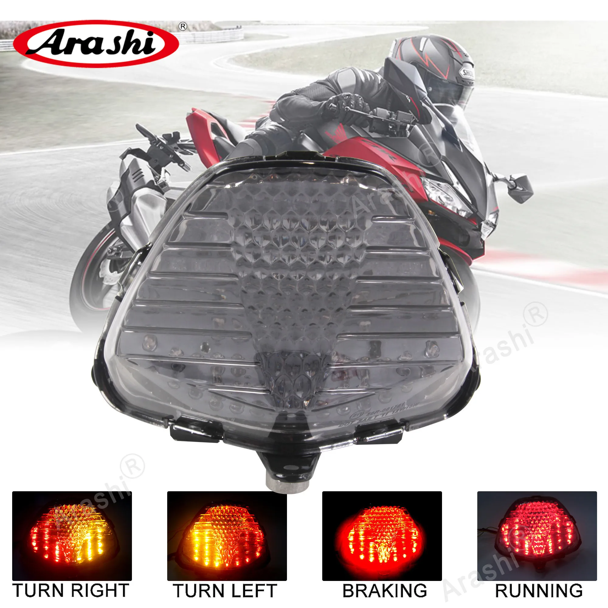 

Arashi For HONDA 2011-2013 CBR250R CBR-250R CBR 250R Motorcycle Turn Signal Tail Lights LED Brake Lamps