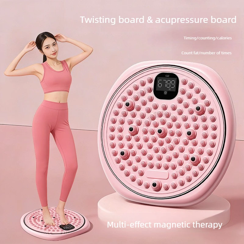 Multifunctional Waist Twisting Machine Slim Belly Fitness Equipment Smart Display Non Slip Body Shaping Massage Equipment