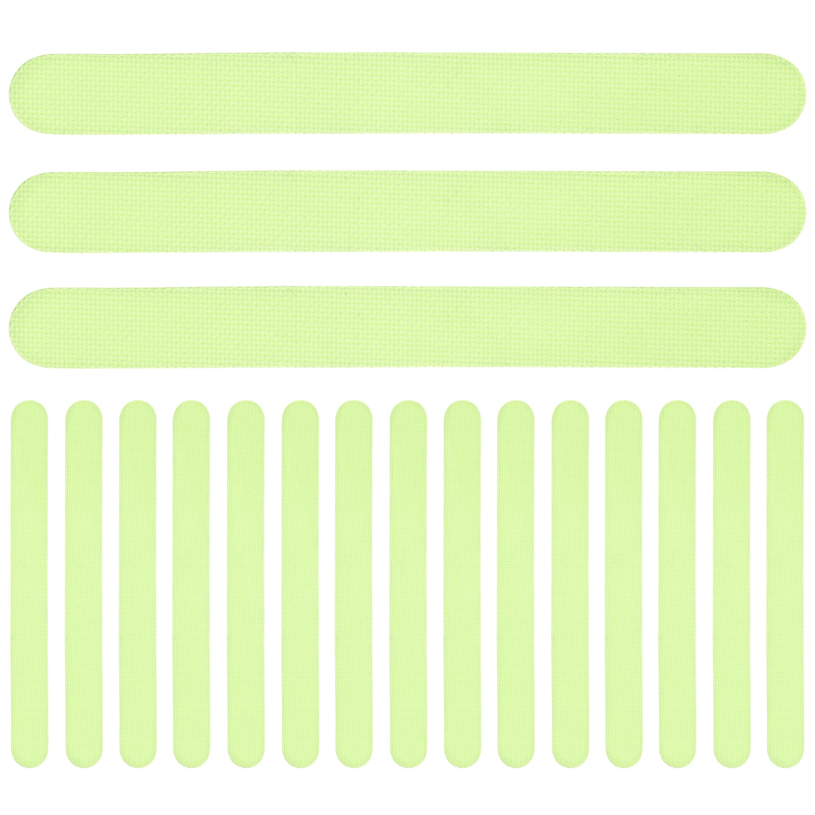 

24 Pcs Green Glow Anti Slip Stickers Luminous Stair Tapes Non Skid Strips Reflective Safety Sticker Waterproof Durability Long