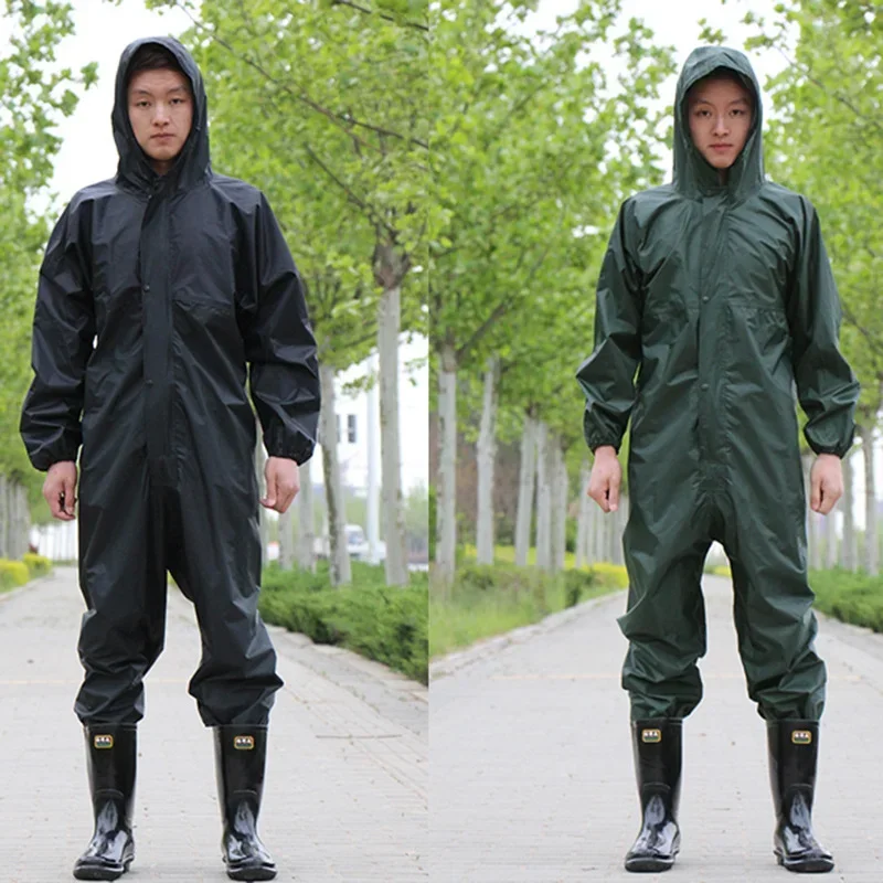 Cycling Waterproof Motorcycle Raincoat Jumpsuit Biker Men\'s Raincoat Rain Clothes Poncho Suit  Waterproof Overalls