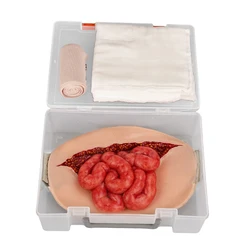 Wearable Abdominal Evisceration with Intestine Simulator Wound Moulage