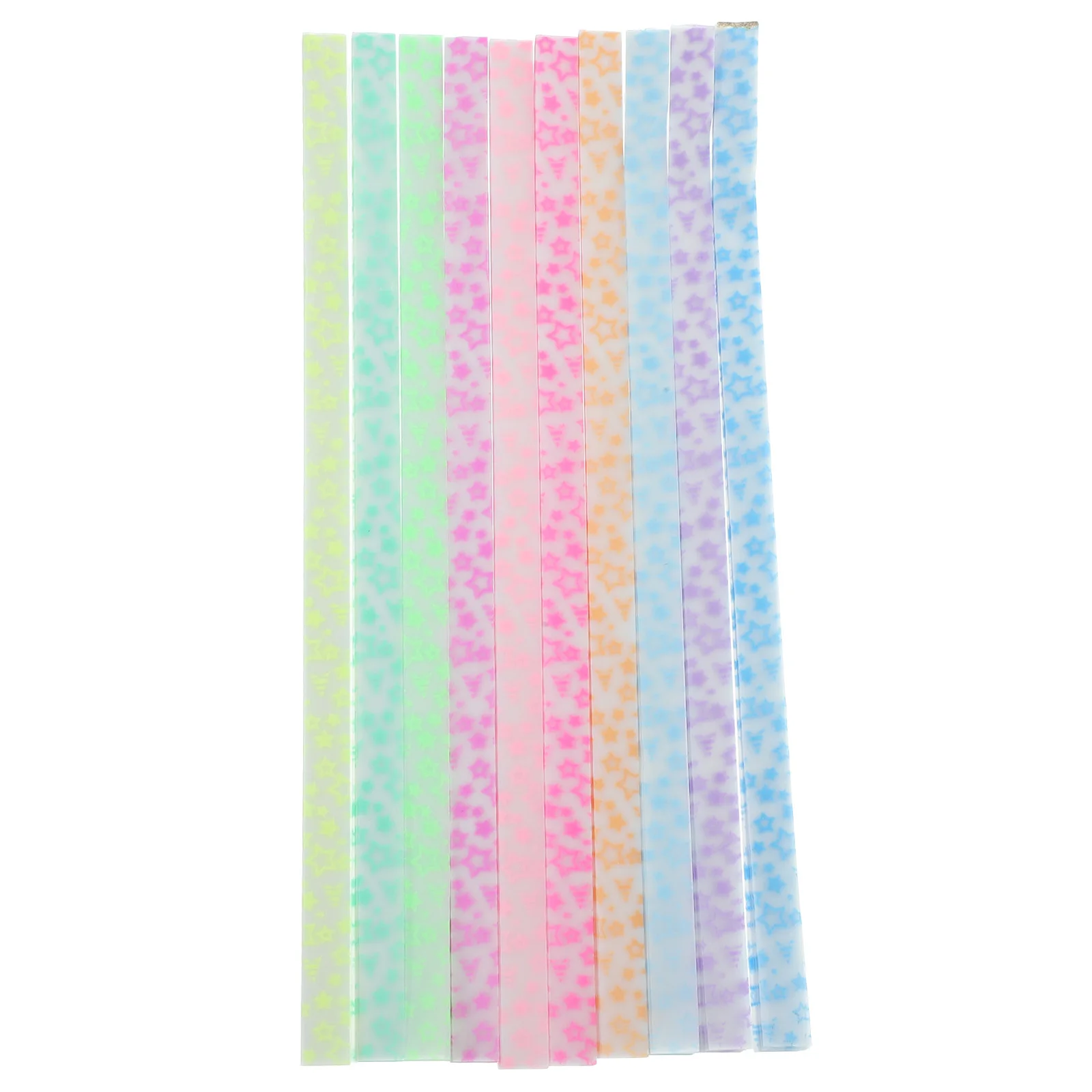 

840pcs Luminous Star Paper Strips Paper DIY Crafts Colored Folding Night Sky Glow Scrapbook Card Project