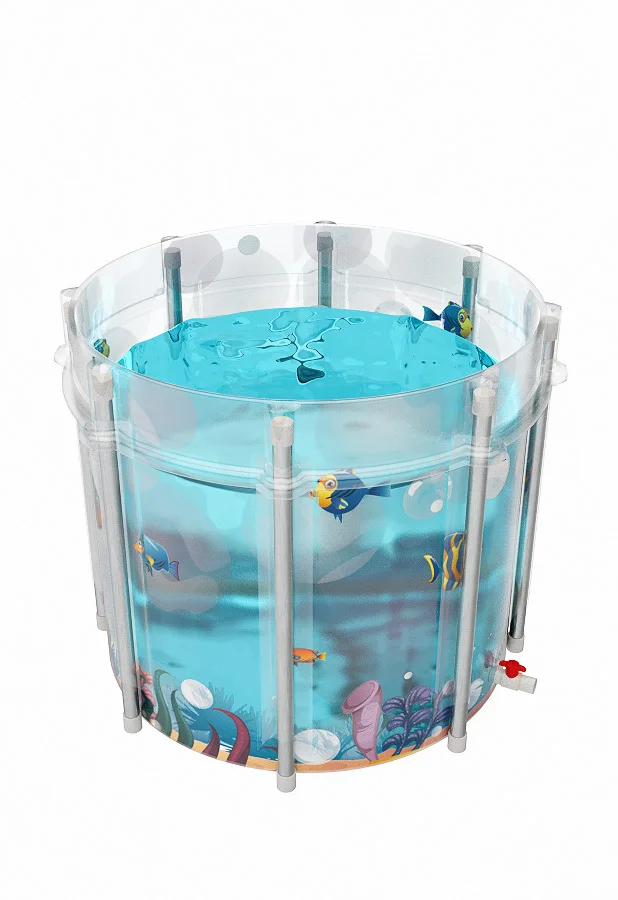 Portable Folding Bathtub for Children Swimming Pool Plastic Bathtub Bath Bucket Insulation Bathing Bath Tub