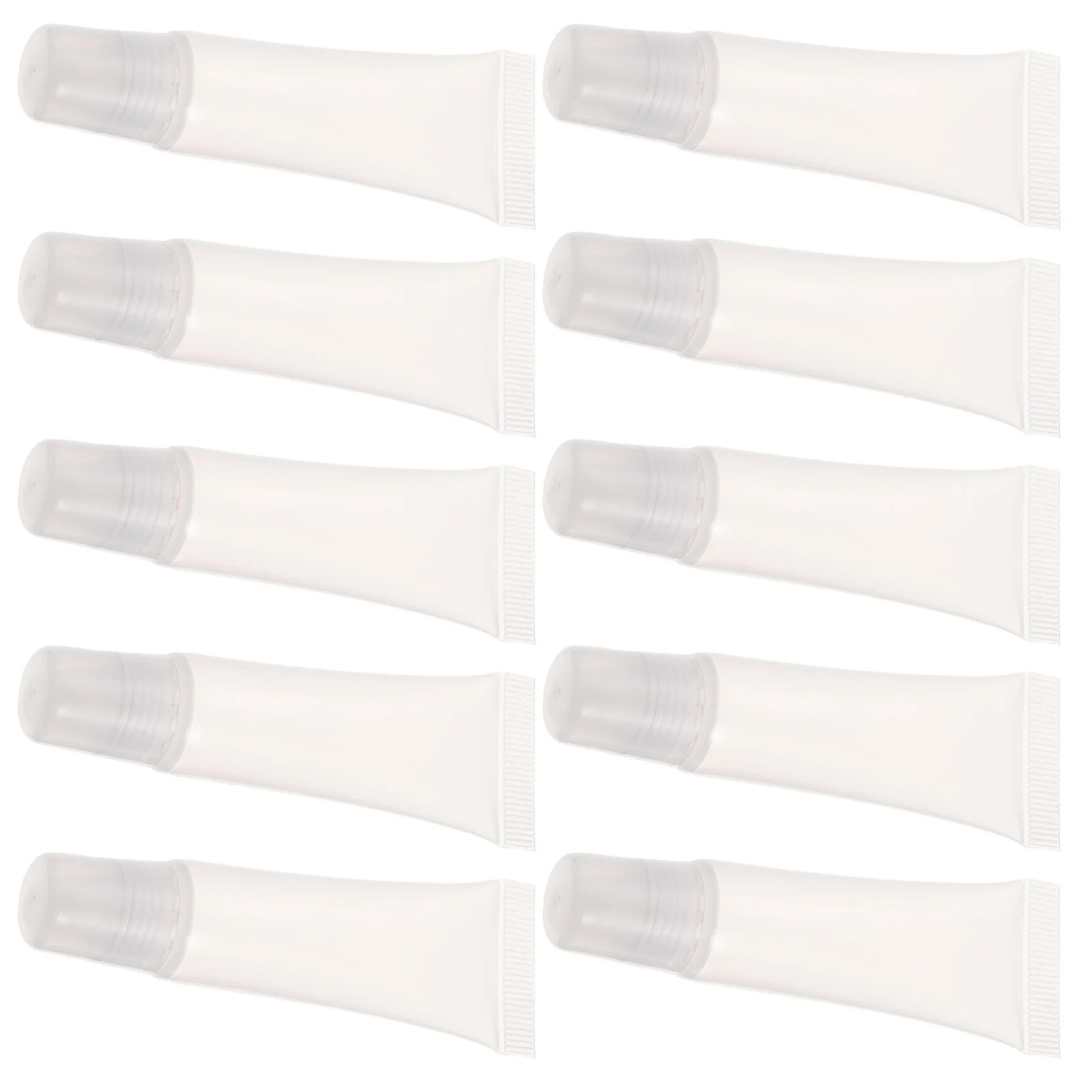10pcs Empty Gloss Tubes Mini Portable Refillable Lip Oil Storage Small Lip Gloss Holder For Diy Travel Size Lightweight Gift