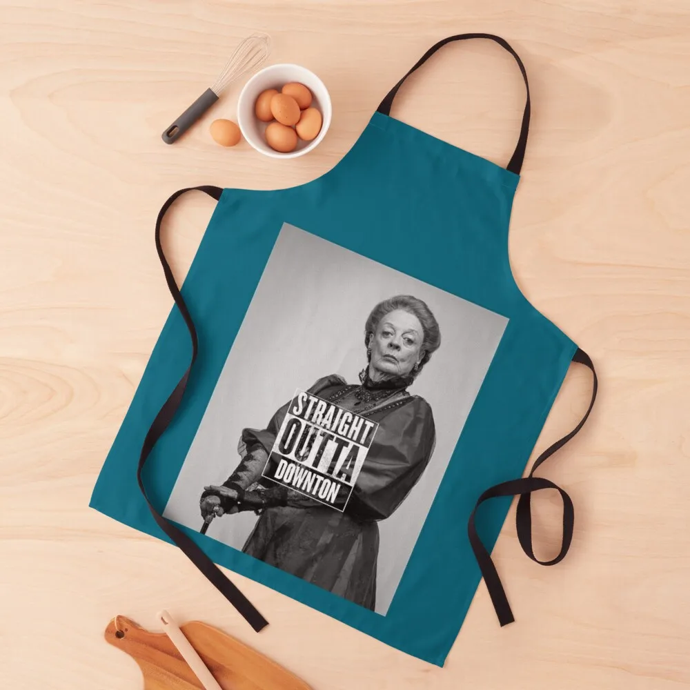 

Straight Outta Downton Apron Customizable Woman For Nail Stylist Apron