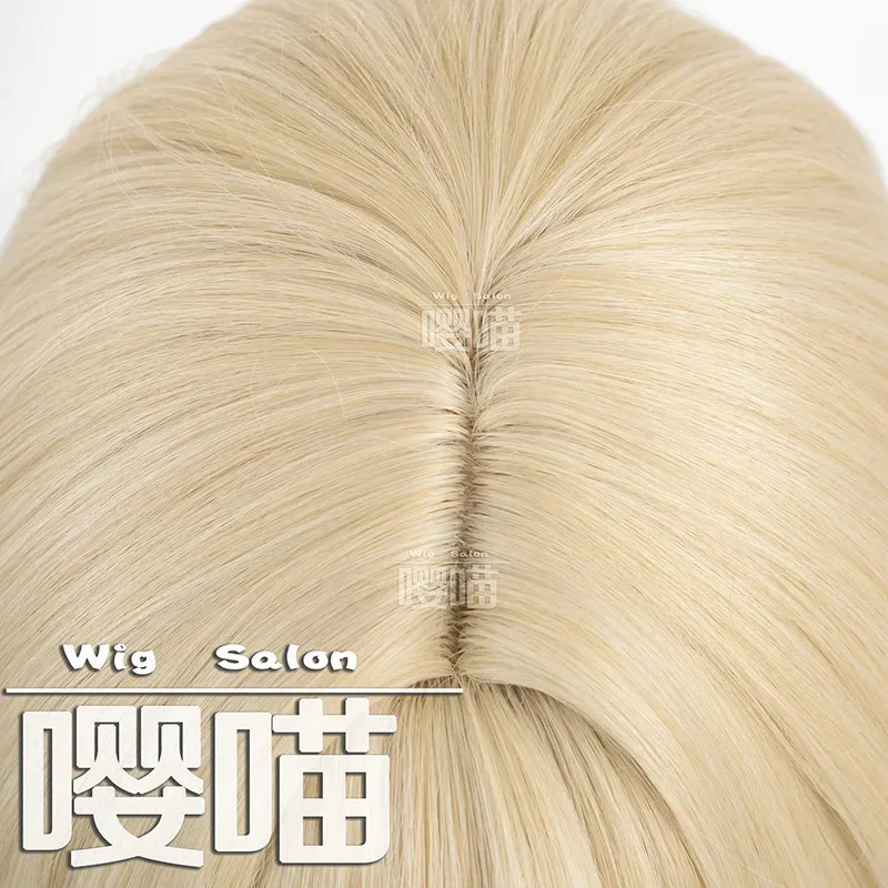 CyNikki Light and airy bubbles Cosplay Wig Game Infinity Nikki Cos Wig Short Yellow Hair Halloween party Role Play Wig + Free Ca