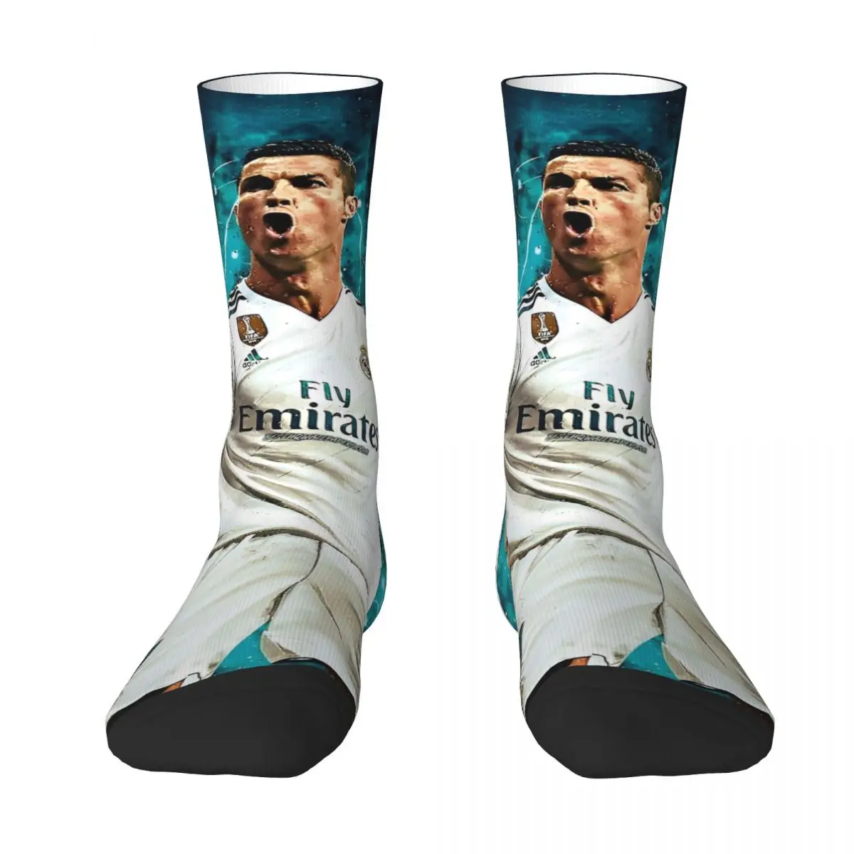 Football Cristianos Socks for Men Soccer Cr7 Accessories Socks Sweat Absorbing