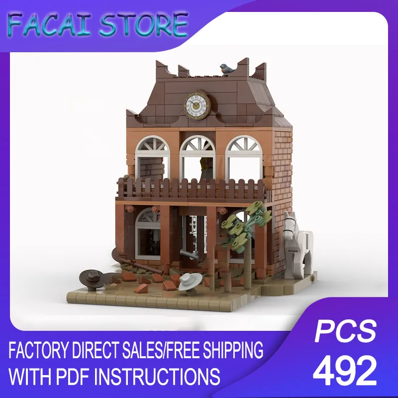 

Medieval Castle Model Moc Building Bricks Modular Western Standof Model Technology Blocks Christmas DIY Toy Construction Gifts